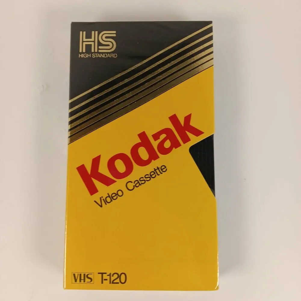 Kodak High Standard T-120 VHS Video Cassette Tape Blank 6 Hours Sealed Vintage